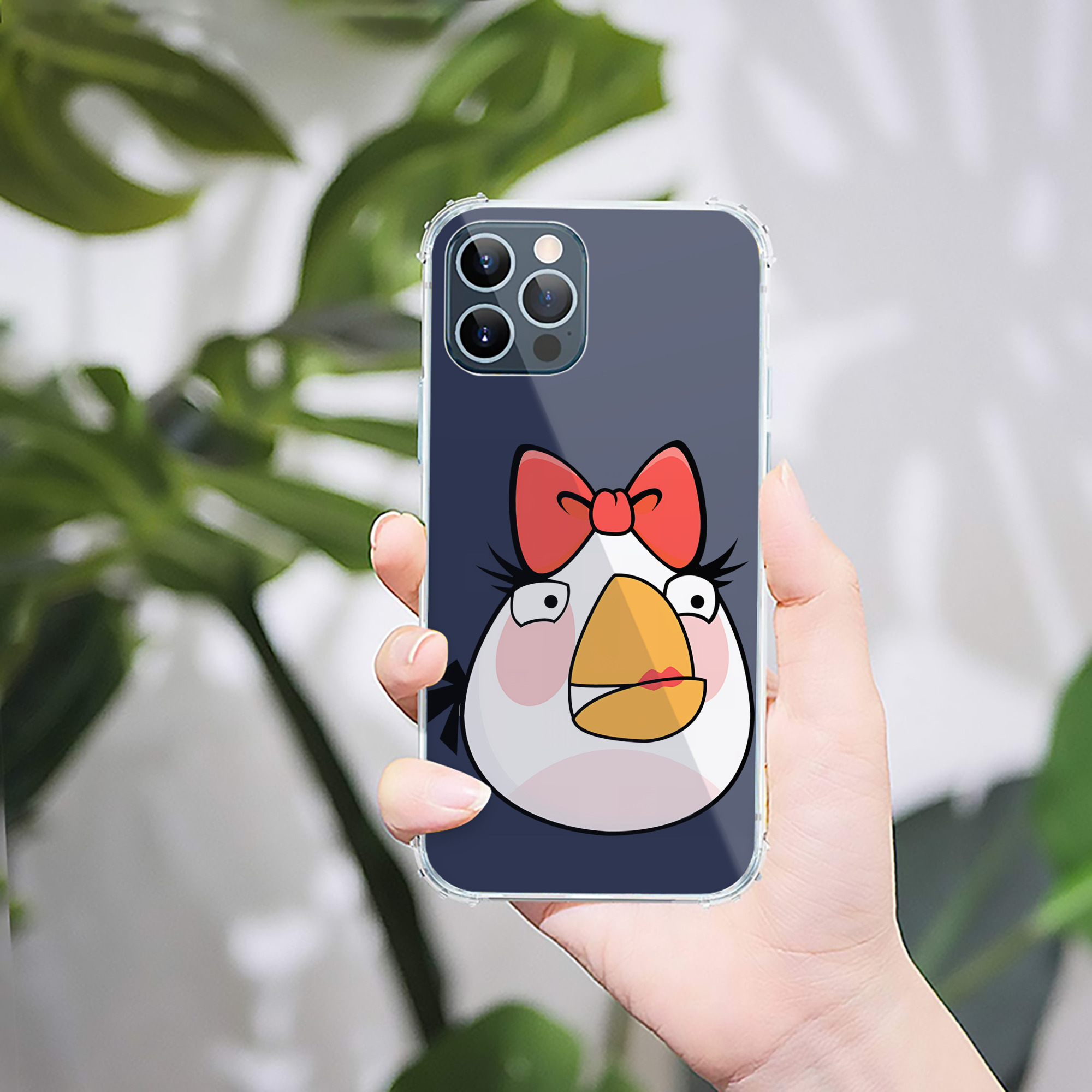 （画像用） Angry Birds アングリーバード 【iPhone 12シリーズ対応】透明スマホケース（クリアソフトケース）